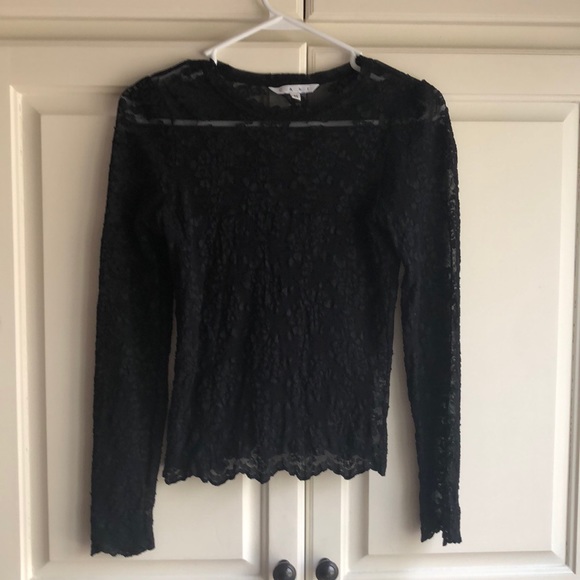 Cabi Longe Sleeve lace Tee - Picture 11 of 11